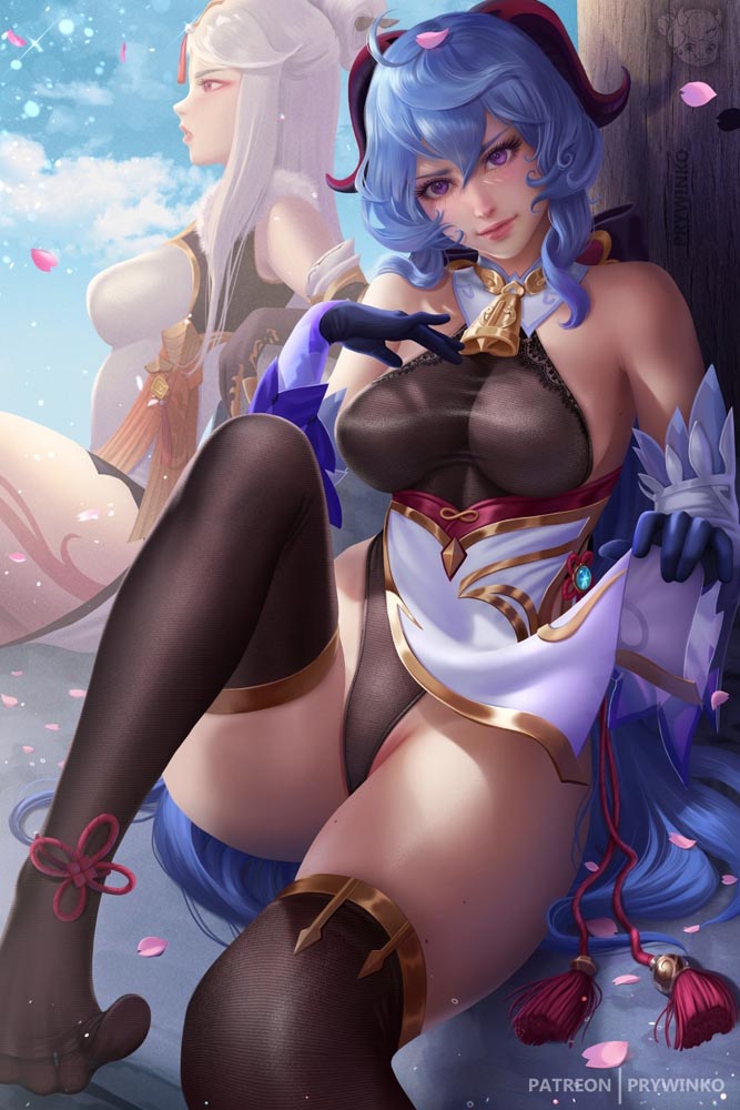 二次元美少女插画#午安原神【210829】