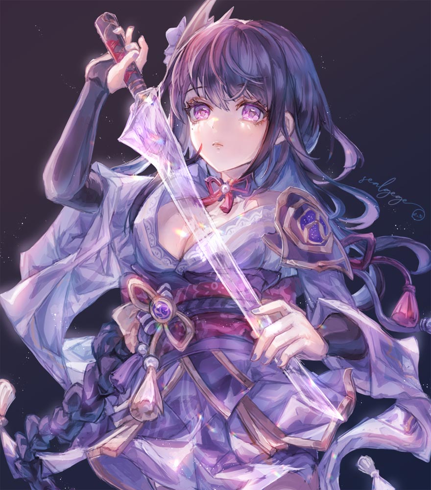 二次元美少女插画#晚安原神【210829】