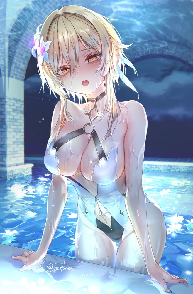 二次元美少女同人插画#晚安原神【210904】