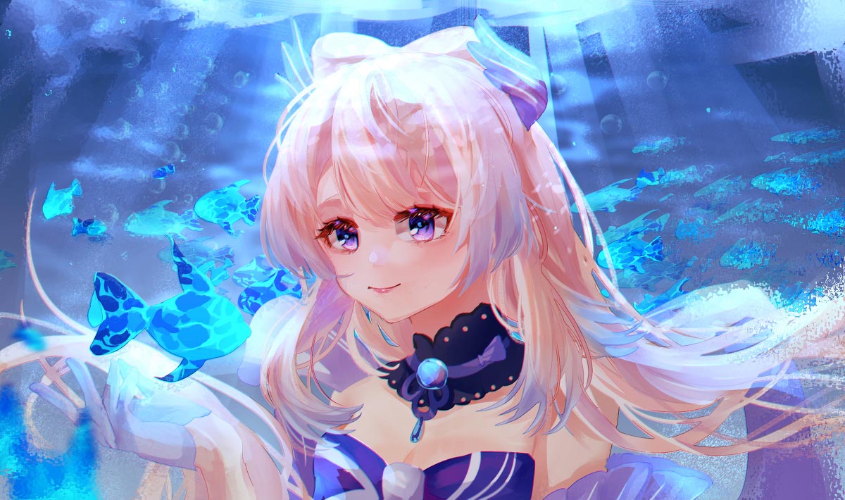 每日游戏同人好图#午安原神【210806】
