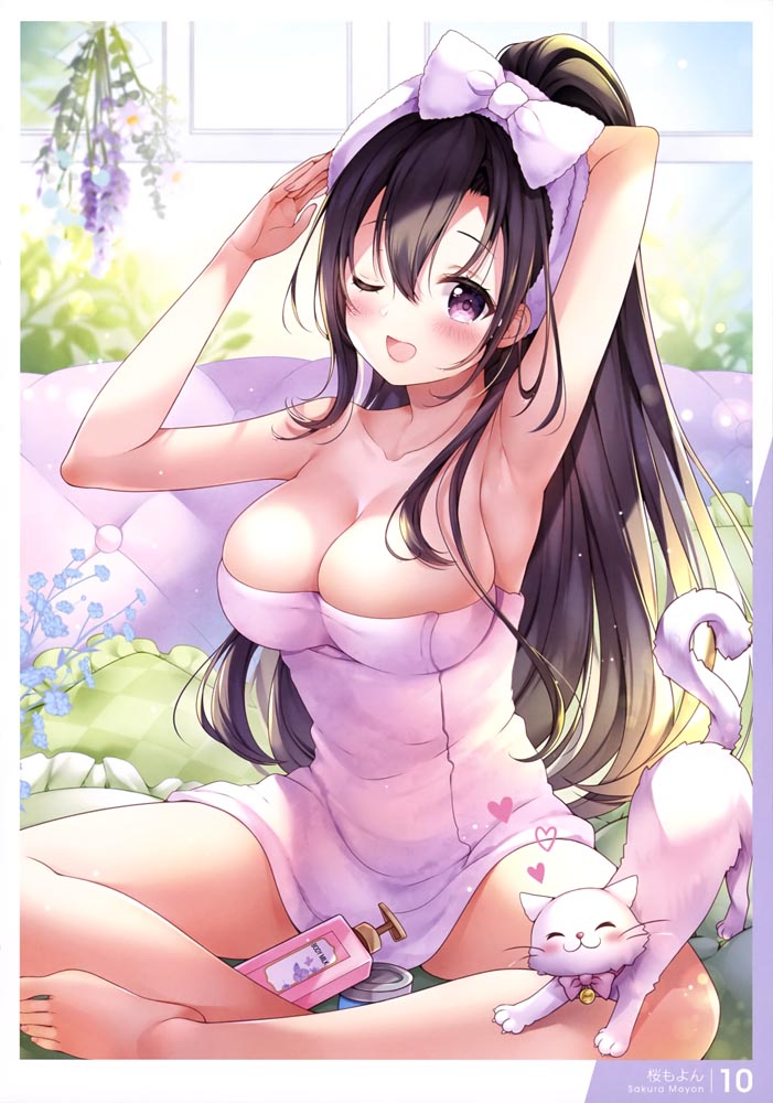 画集：拉伸女孩~有益健康？的插画【電撃萌王 2021年6月号付録】