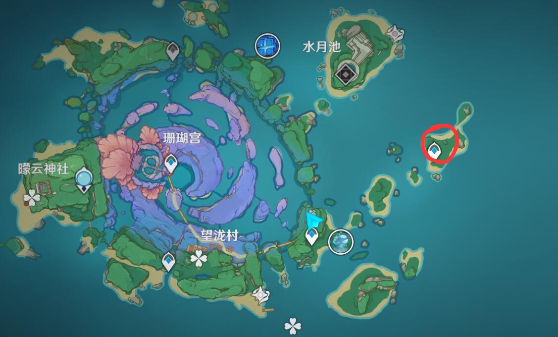原神攻略2.1：海祇岛  四个雷柱 顺序