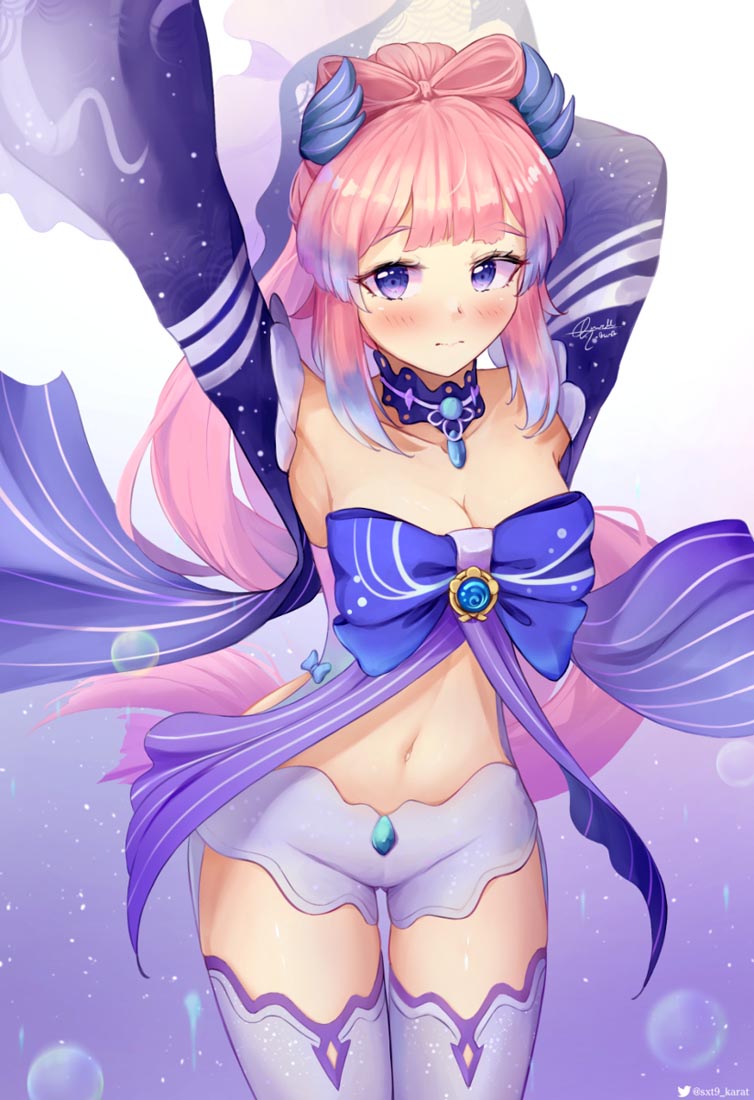 二次元美少女游戏插画#早安原神【210921】