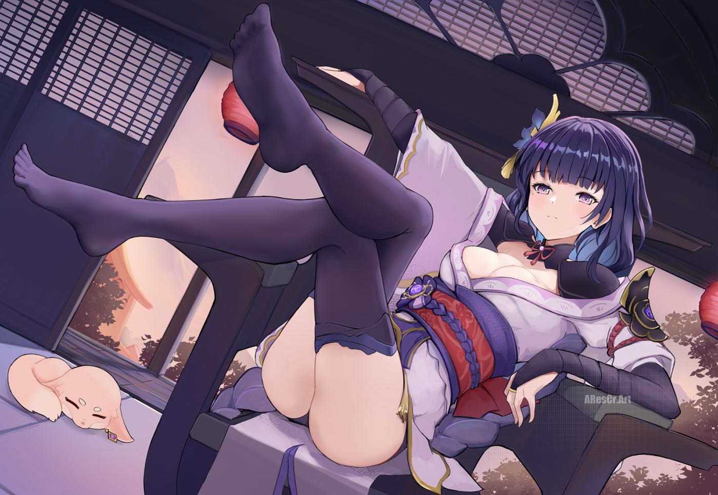 二次元美少女游戏插画#午安原神【210921】