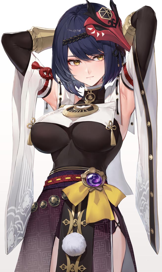 二次元美少女游戏插画#晚安原神【210921】