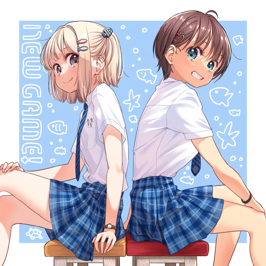 画集：「NEW GAME!」第13卷画集特典插画【得能正太郎】