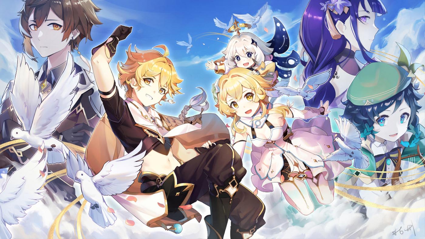 美少女同人插画#午安原神【211009】