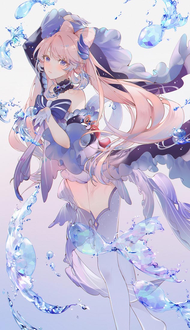 美少女同人插画#晚安原神【211009】