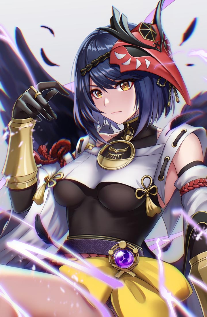 二次元美少女插画#晚安原神【211101】