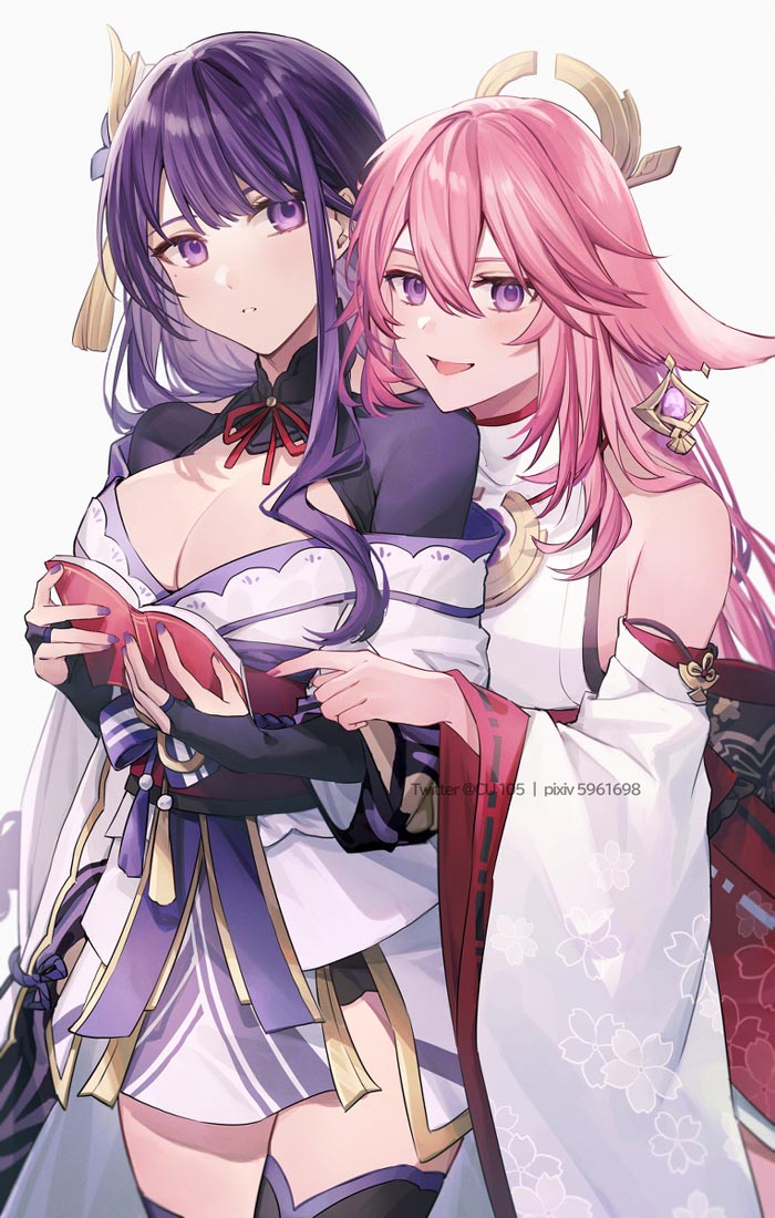 二次元美少女插画#晚安原神【211102】