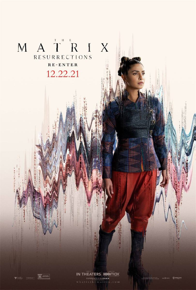 《黑客帝国4：矩阵复生》角色海报公布，12月22日上映