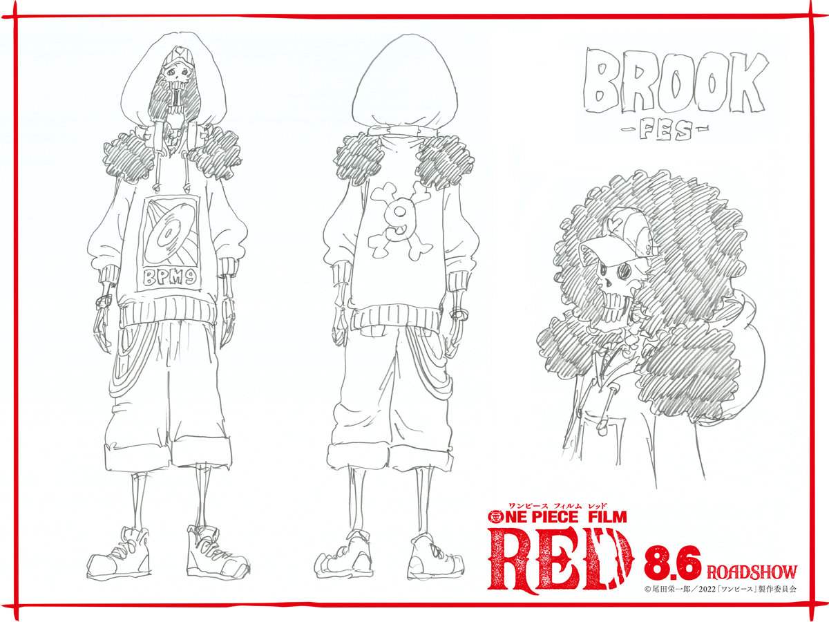 《海贼王》新剧场版动画《RED》草帽海贼团全新造型公开