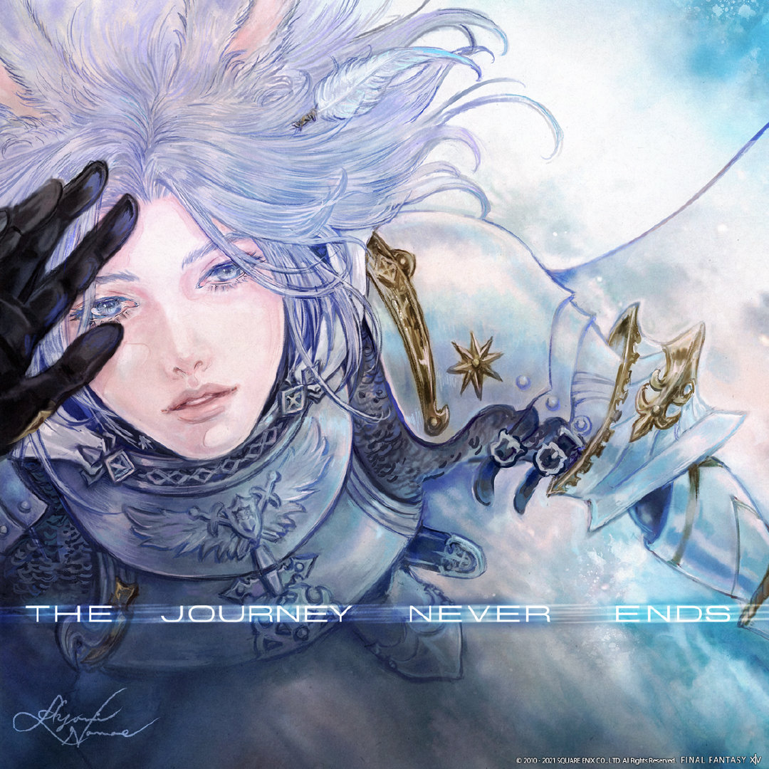 《最终幻想14：晓月之终焉》上线倒计时官方插画