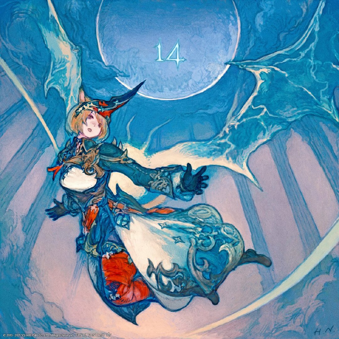 《最终幻想14：晓月之终焉》上线倒计时官方插画