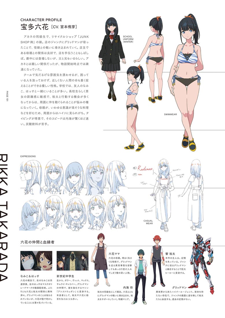 精美画集：【SSSS.电光机王&古利特 女主角档案集】