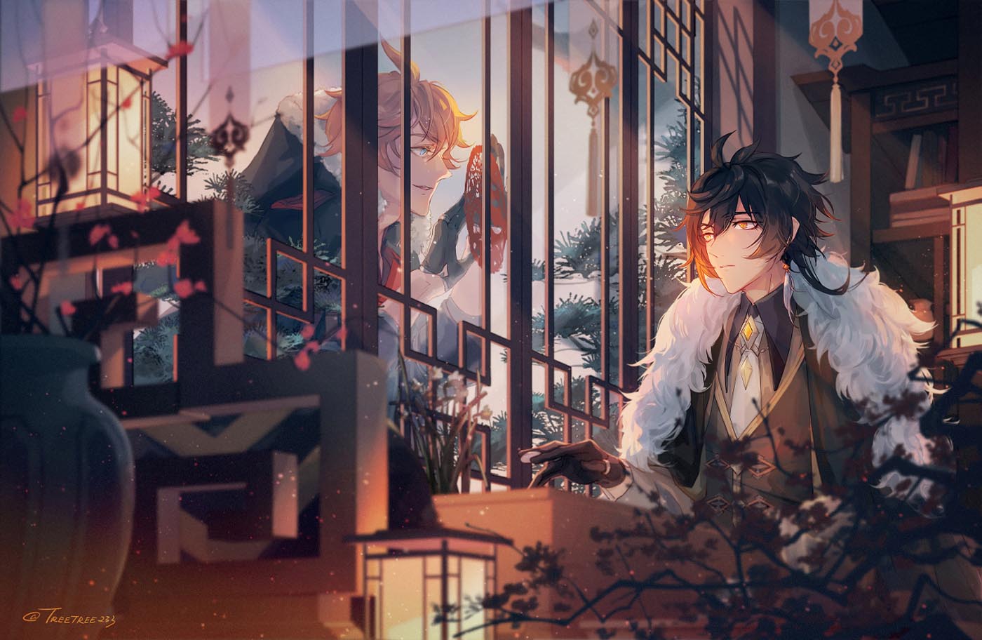 P站原神插画#午安【220222】