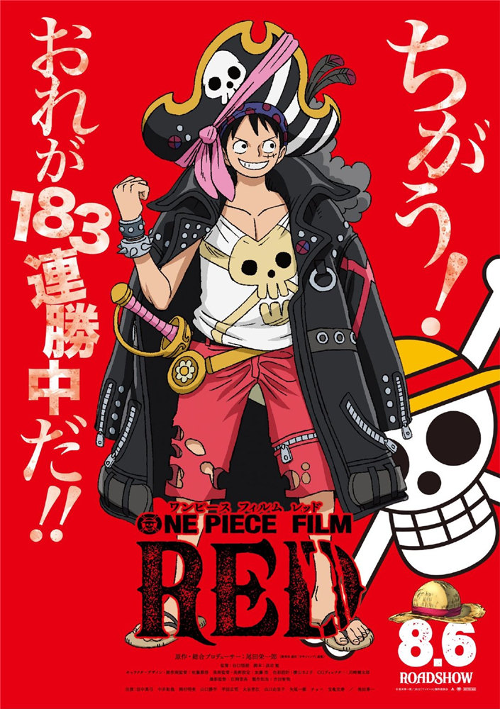 《海贼王》剧场版动画《RED》角色设定彩图公开