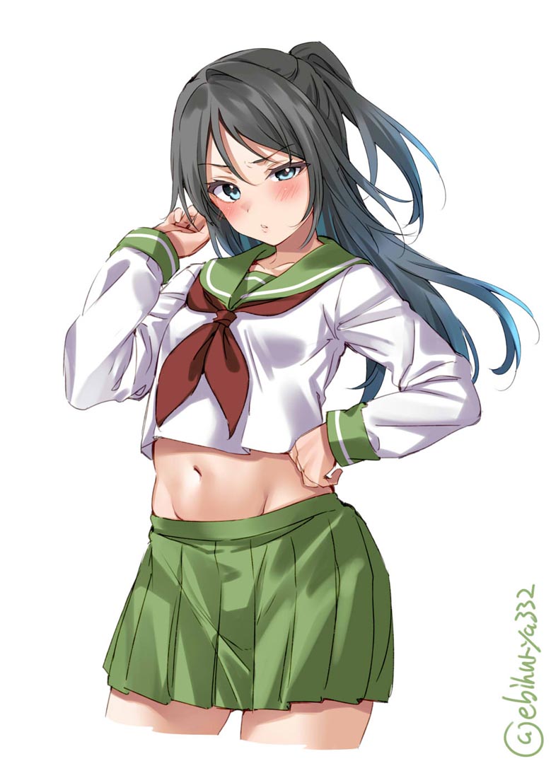 每日好图：肉感美少女【 画师：えびふりゃ】
