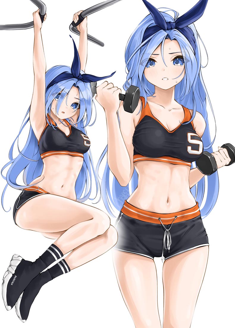 精美画集：蓝发女孩【画师：chaesu】