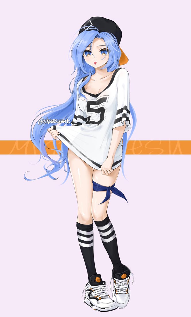精美画集：蓝发女孩【画师：chaesu】