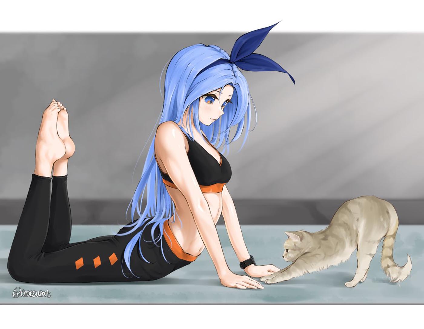 精美画集：蓝发女孩【画师：chaesu】