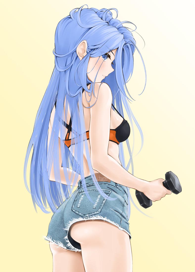精美画集：蓝发女孩【画师：chaesu】
