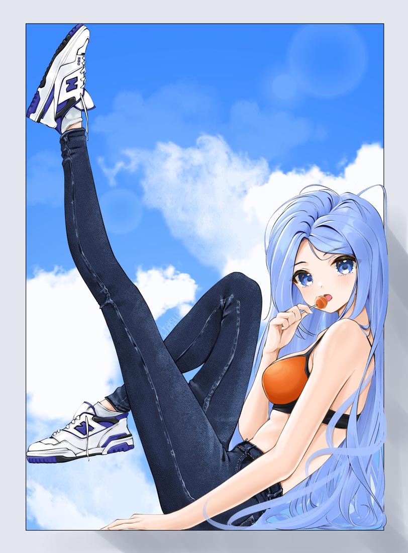 精美画集：蓝发女孩【画师：chaesu】