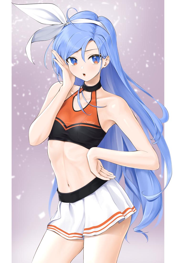 精美画集：蓝发女孩【画师：chaesu】