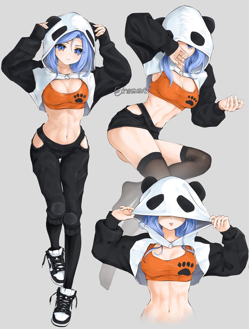 精美画集：蓝发女孩【画师：chaesu】