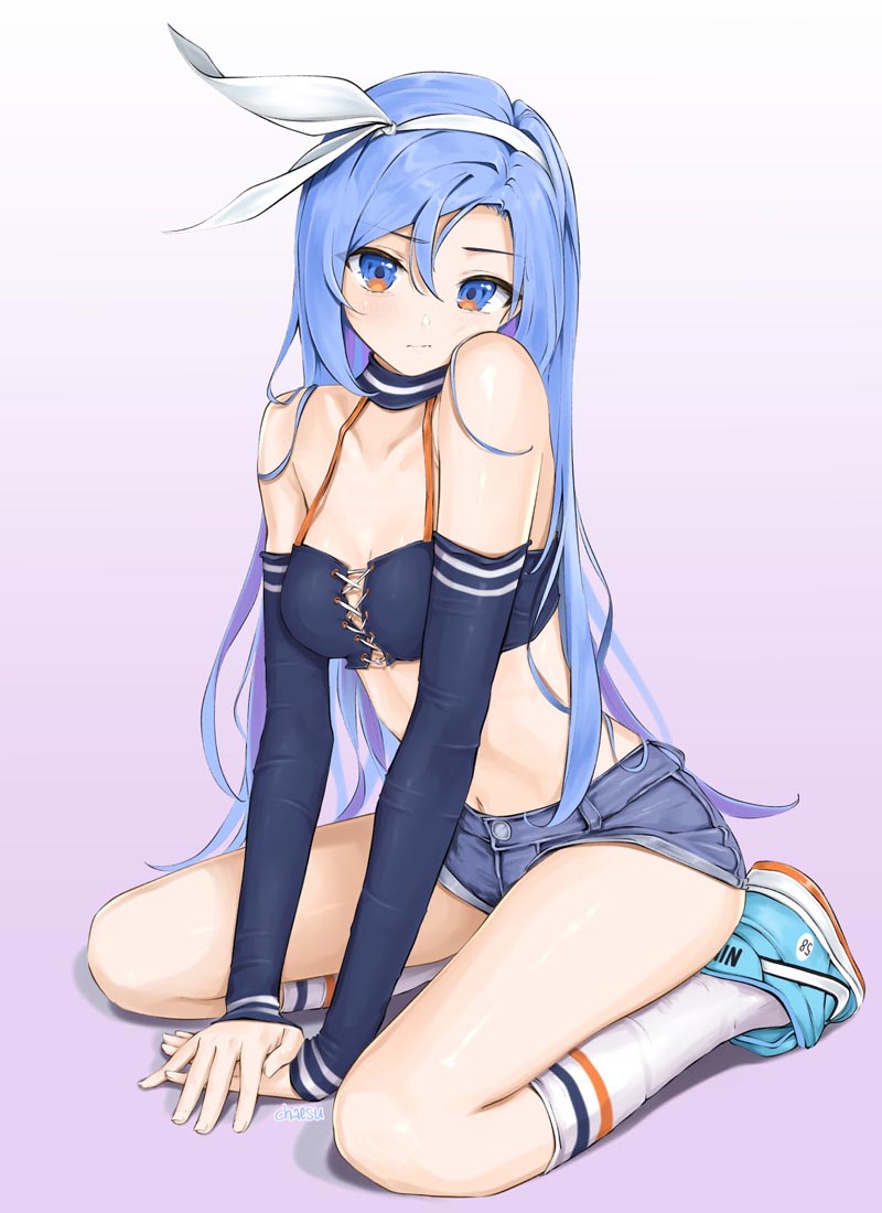 精美画集：蓝发女孩【画师：chaesu】