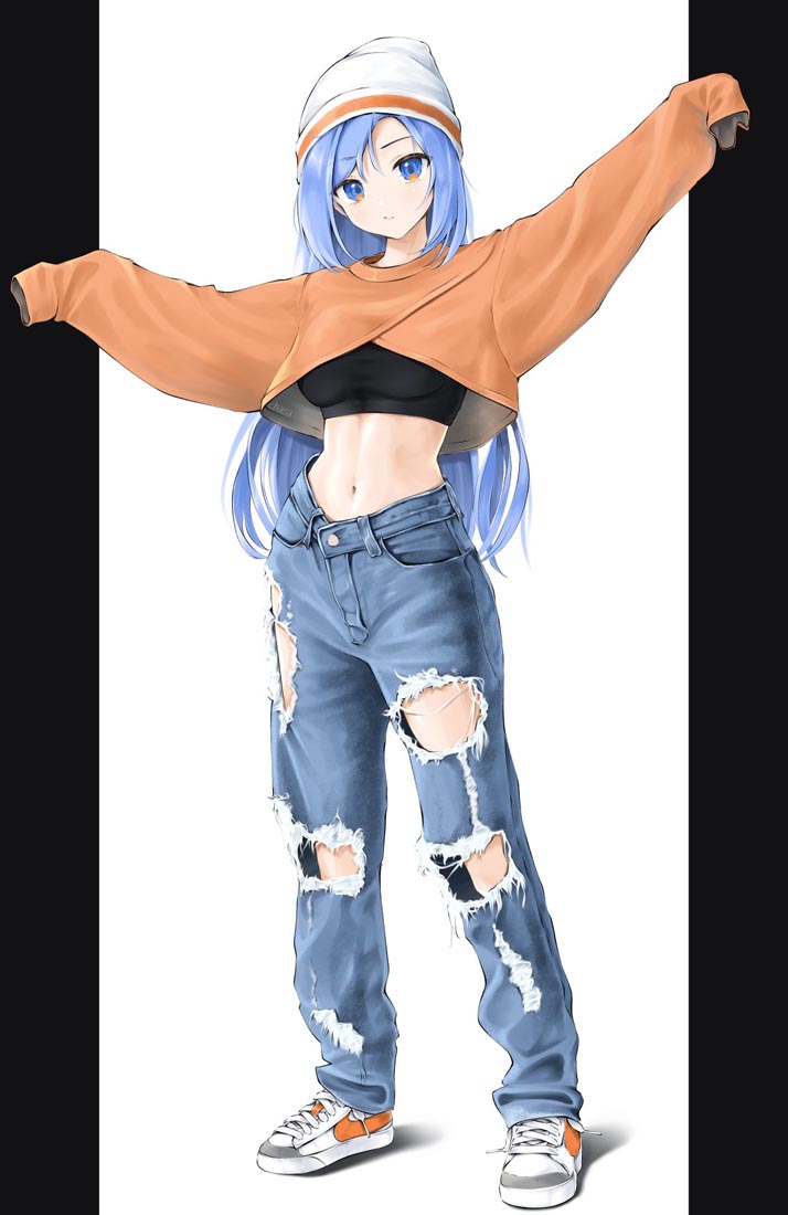 精美画集：蓝发女孩【画师：chaesu】