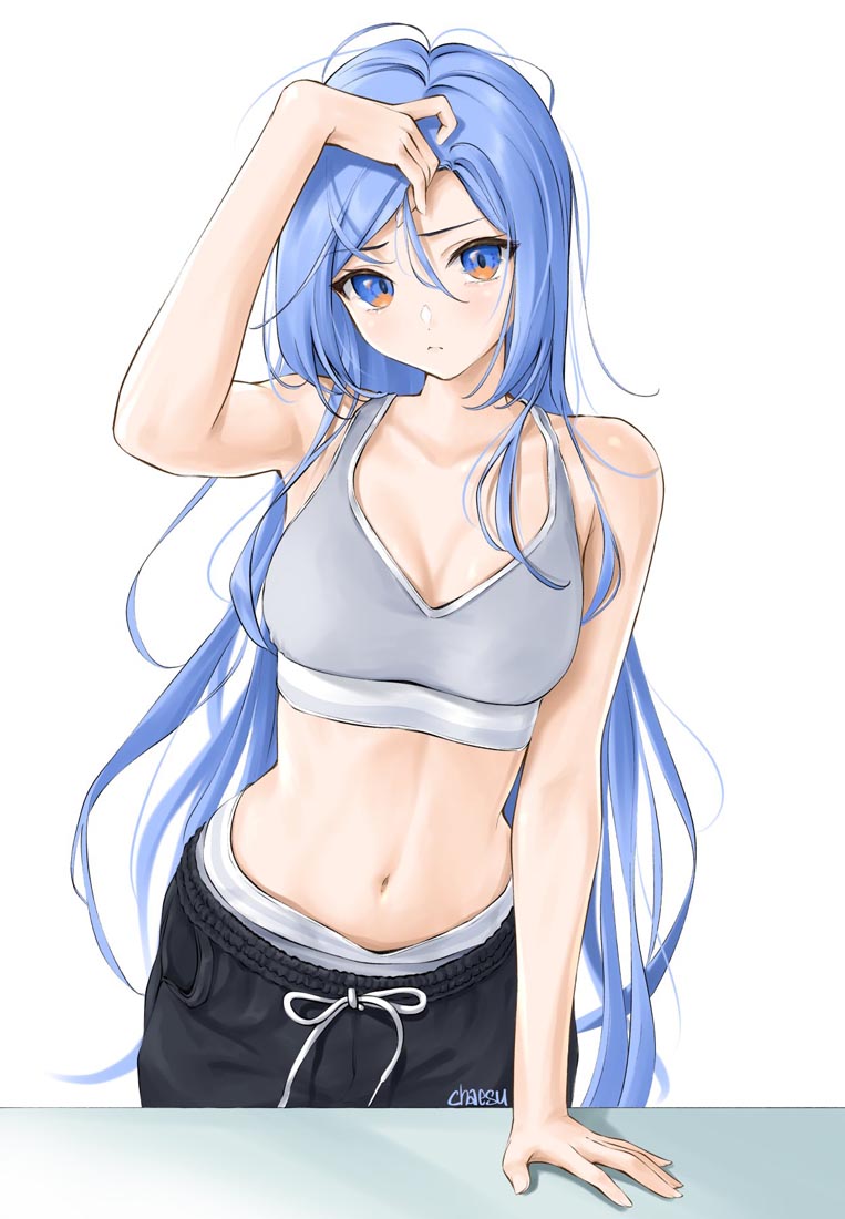 精美画集：蓝发女孩【画师：chaesu】