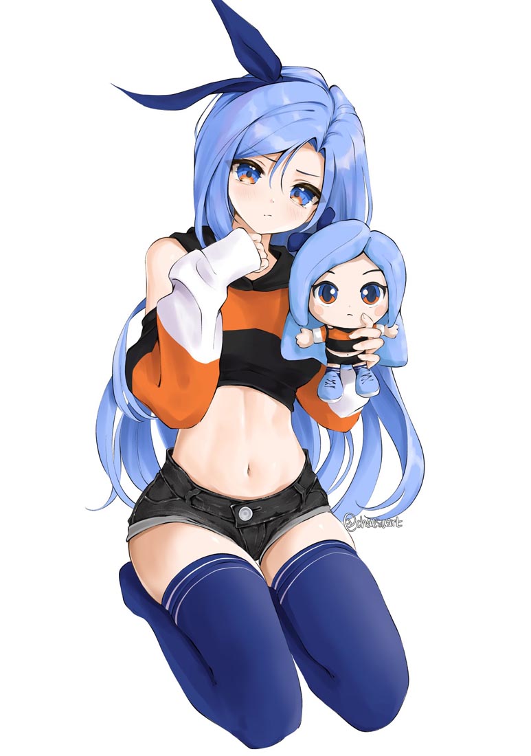 精美画集：蓝发女孩【画师：chaesu】