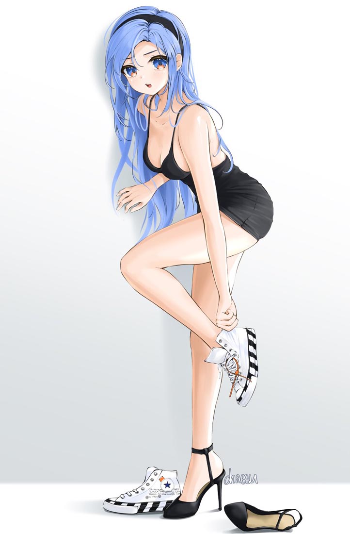 精美画集：蓝发女孩【画师：chaesu】