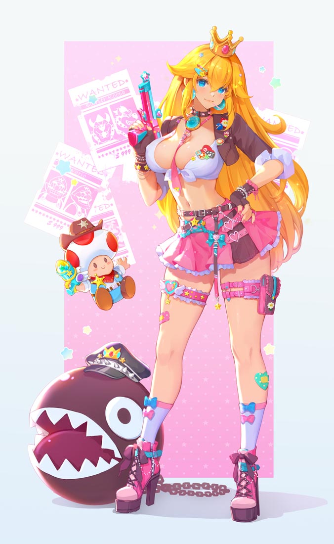 每日好图：《超级马里奥》碧琪公主【画师：MushroomMirror】