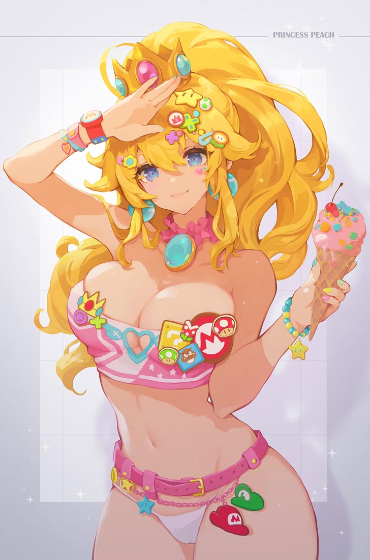 每日好图：《超级马里奥》碧琪公主【画师：MushroomMirror】