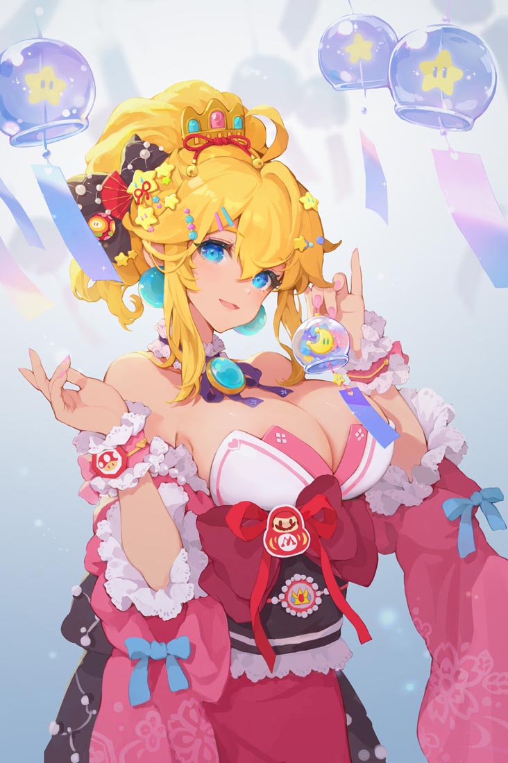 每日好图：《超级马里奥》碧琪公主【画师：MushroomMirror】