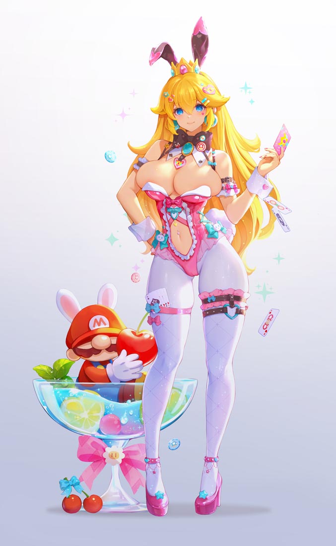 每日好图：《超级马里奥》碧琪公主【画师：MushroomMirror】