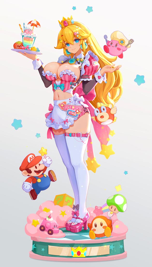 每日好图：《超级马里奥》碧琪公主【画师：MushroomMirror】
