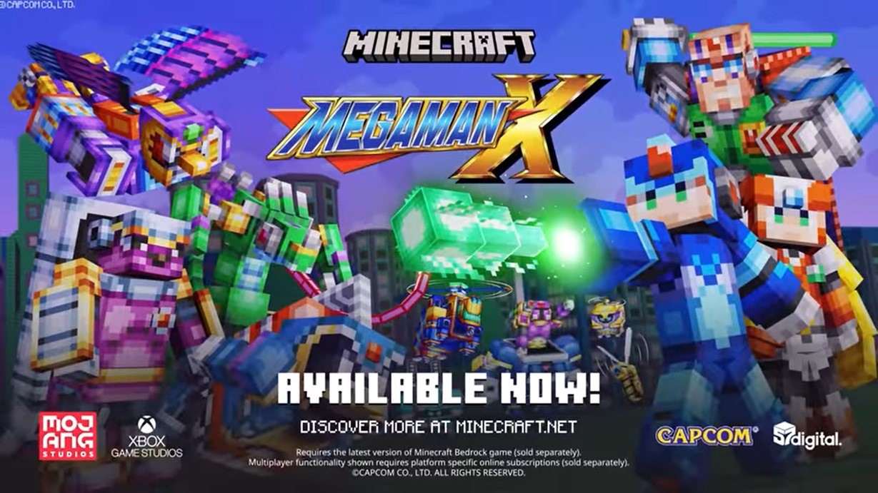 《我的世界》联动《洛克人X》DLC 今日正式推出