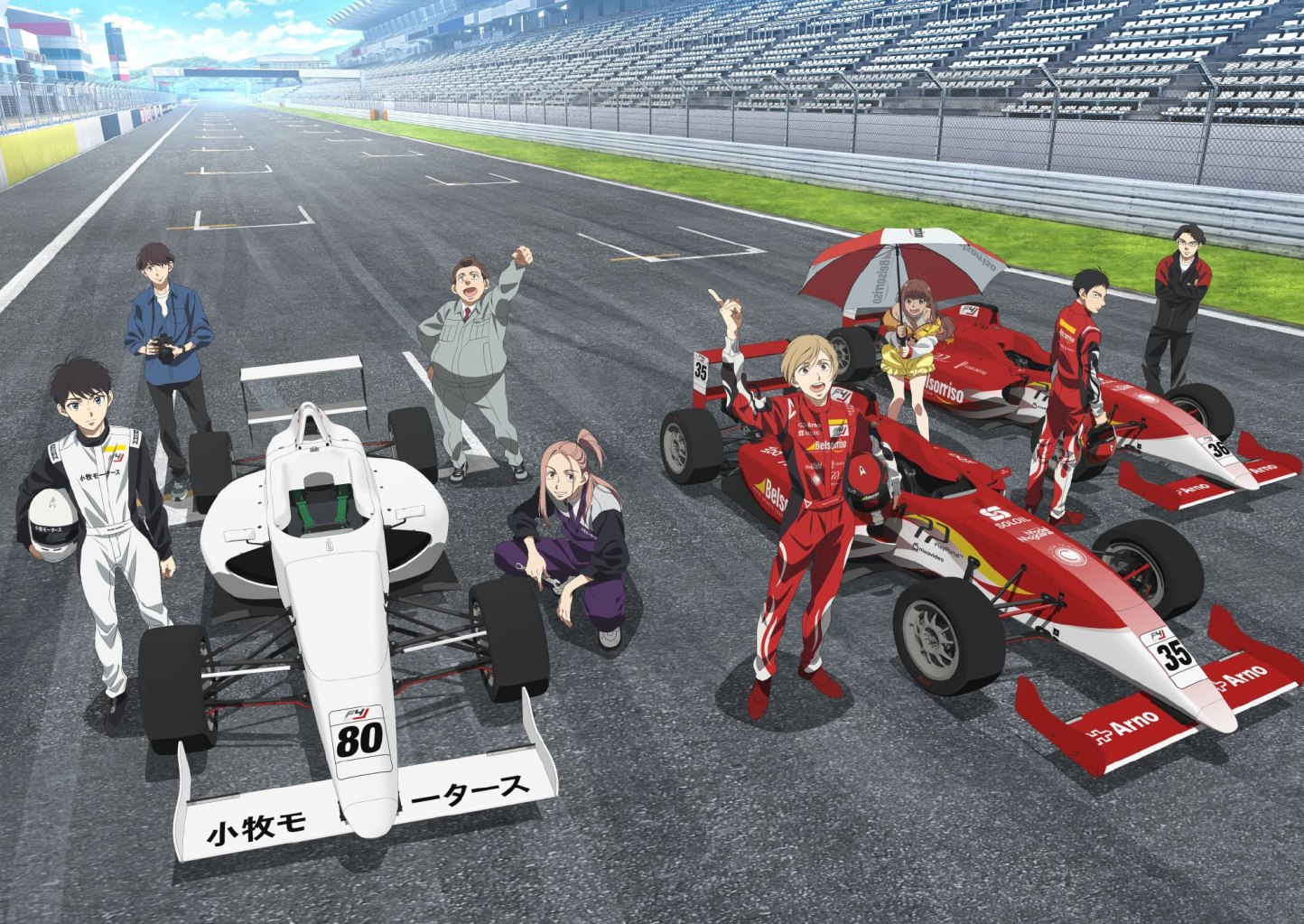 赛车主题TV动画《OVERTAKE！》第二弹PV公开，10月1日开播
