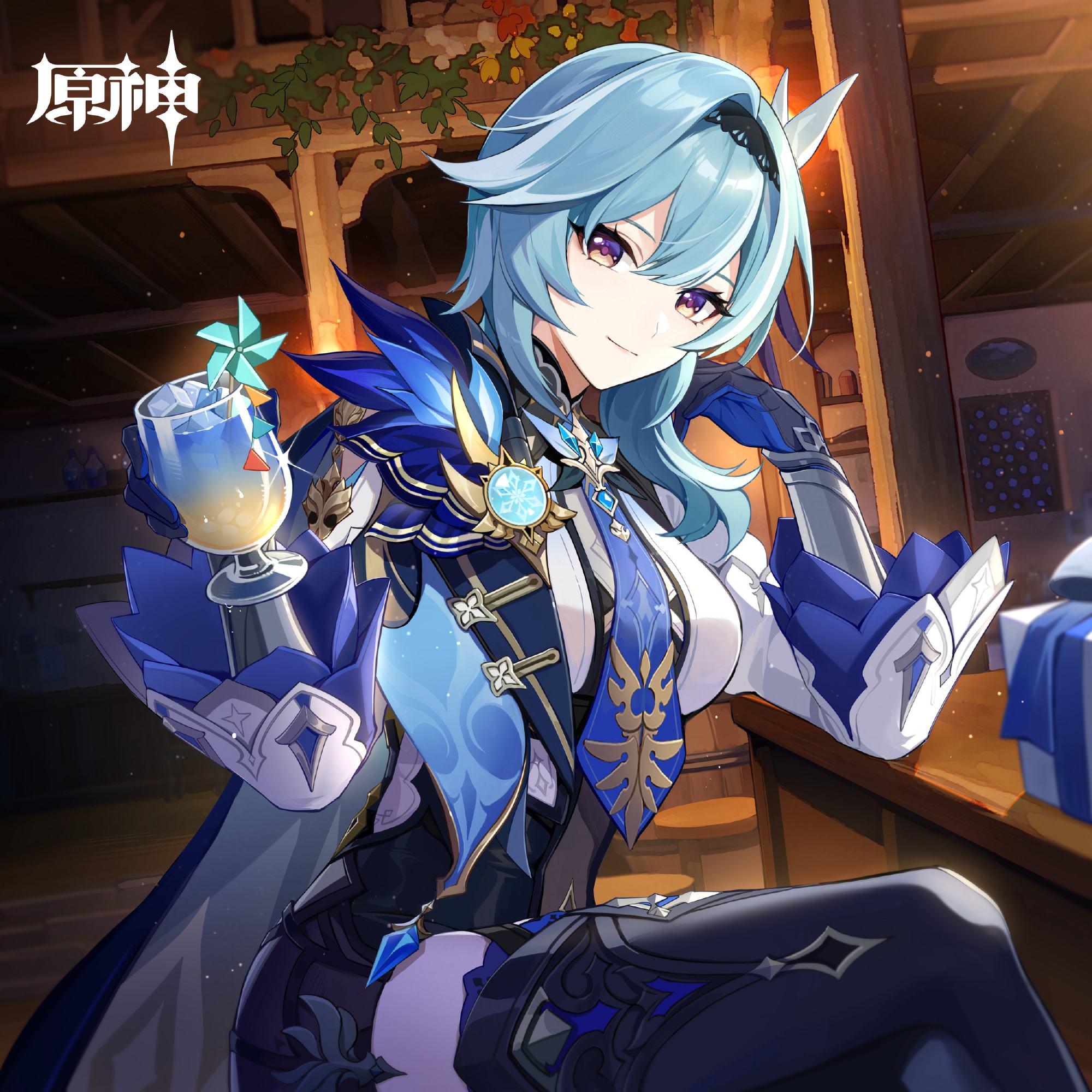 原神：“优菈” 生日快乐 官方贺图