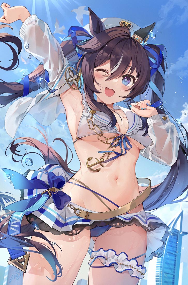 【240205】二次元美少女插画#午安