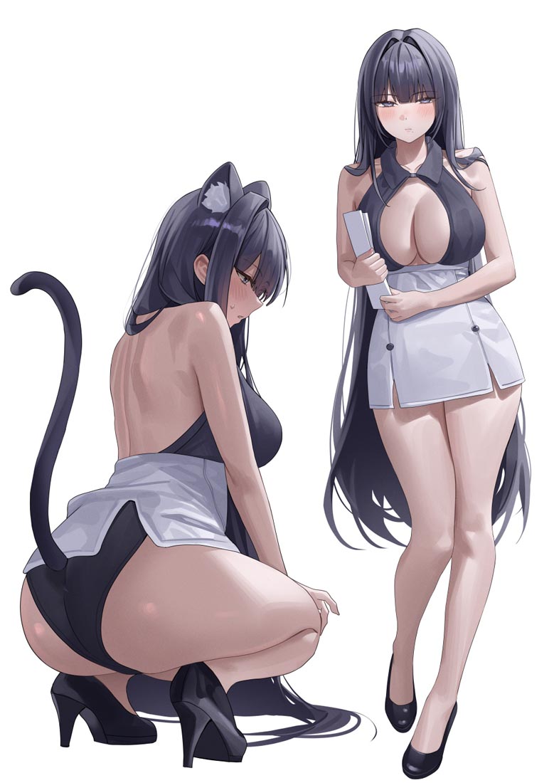 【240205】二次元美少女插画#午安