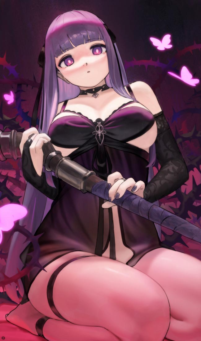 【240205】二次元美少女插画#午安