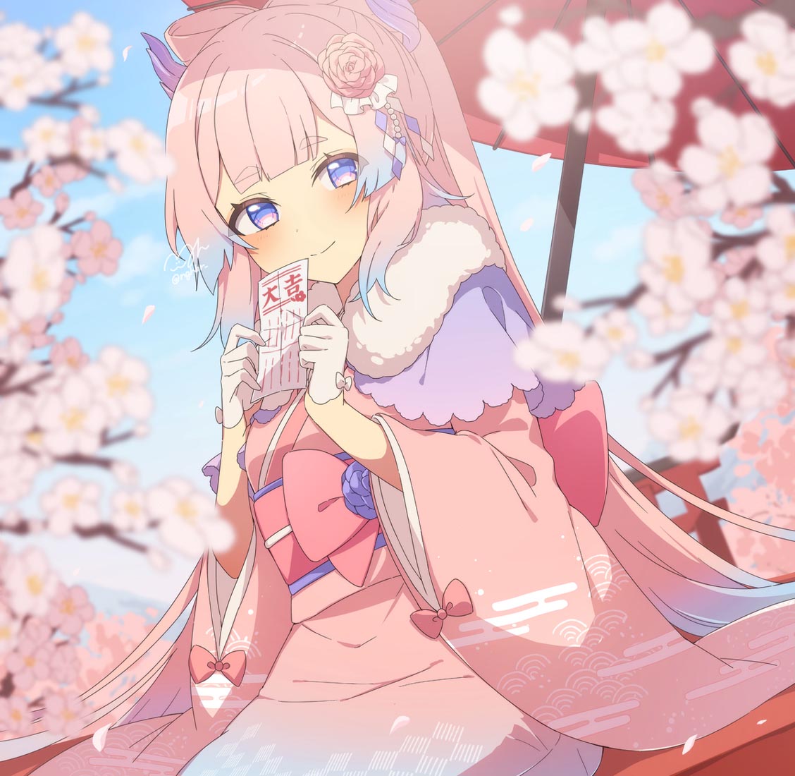 【240205】二次元美少女插画#晚安