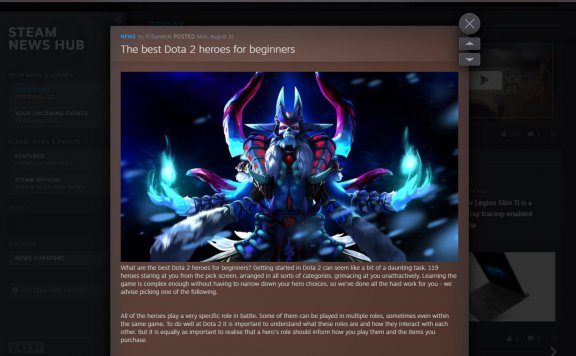 游戏挑花眼？Steam实验室009号实验“新闻中心”新信息公布，支持个性化定制