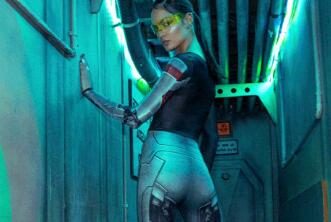 《赛博朋克2077》联动“BlackMilk”推出游戏主题服饰,设计前卫
