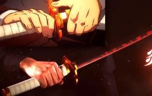 《鬼灭之刃》炼狱杏寿郎 1/1 日轮刀 模型公开,可发声自带台词与BGM