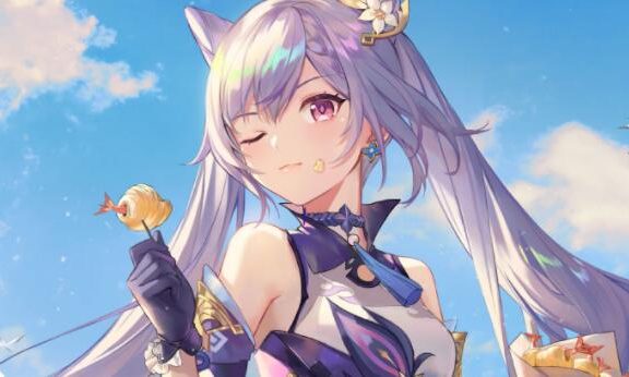 原神:“刻晴” 生日快乐 官方贺图